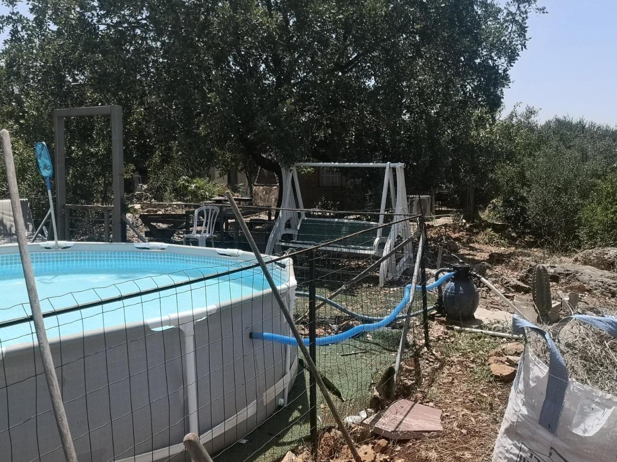 בקתת עץ בחורש במנות - דום גיאודזי - Wooden Cabin In Manot Exterior photo